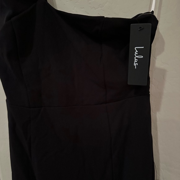 Lulus Your Majesty Black Asymmetrical Mermaid Maxi Dress, SIZE EXTRA SMALL - Picture 8 of 9